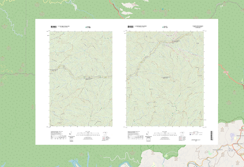 USGS Topo Map Collar Issue