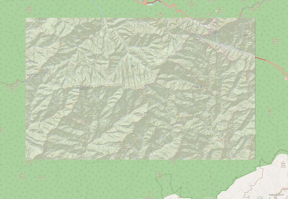 USGS Topo Map Without Collar