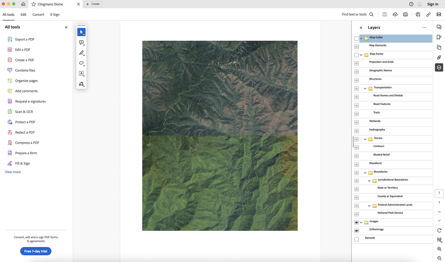 USGS Topo PDF Layer Aerial Only