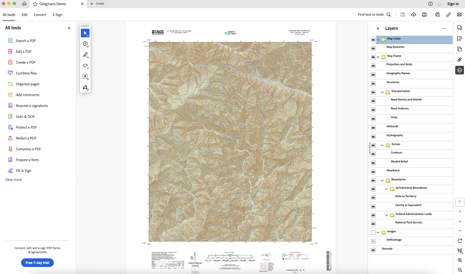 USGS Topo PDF Layers