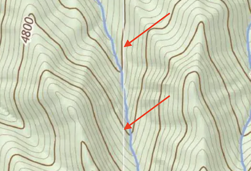 USGS topo mosaic white seam